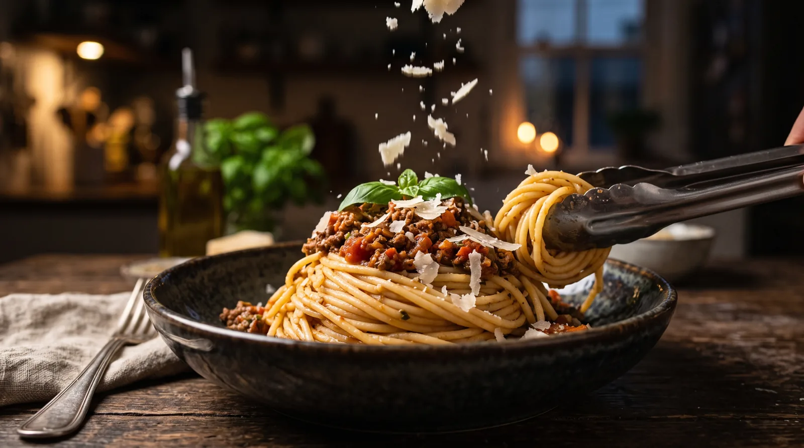 Spaguetti a la bolognese